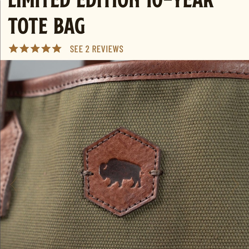 Limited Edition Buffalo Jackson Tote